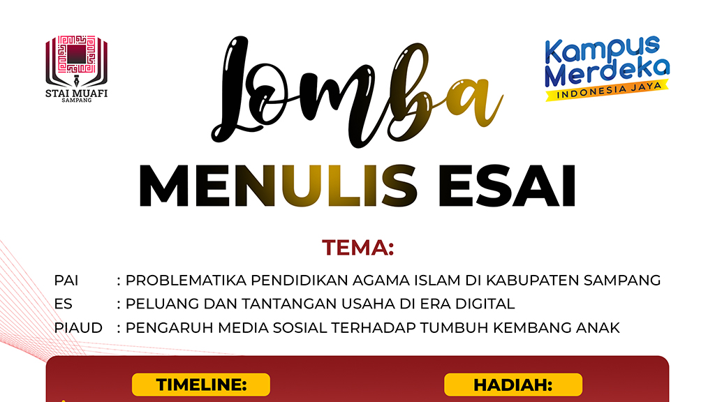 STAI Muafi Sampang Adakan Lomba Menulis Esai