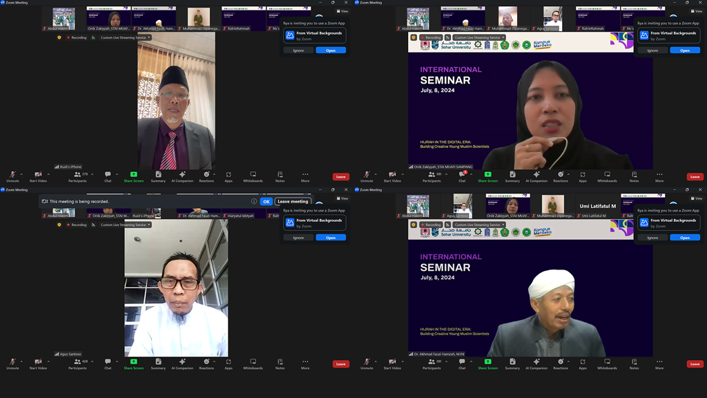 INTERNATIONAL SEMINAR. HIJRAH IN THE DIGITAL ERA: Building Creative Young Muslim Scientists