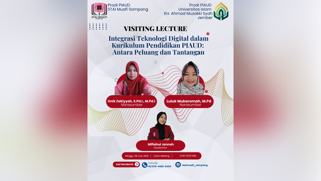 Visiting Lecturer Integrasi Teknologi Digital Dalam Kurikulum Piaud: Antara Peluang Dan Tantangan